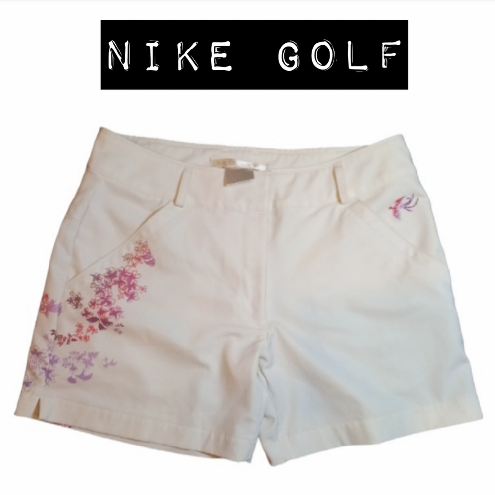 Nike Golf Womens White with Purple Shorts